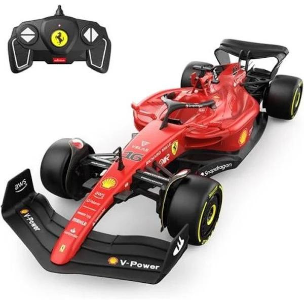 Rastar 1:18 Red Ferrari F1 75 Remote Car, 2.4GHz, Rc Car, Licensed by Ferrari -