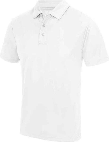 AWDis Cool Mens Moisture Wicking Polo Shirt Arctic White 4XL Polyester Mens Polo Shirt