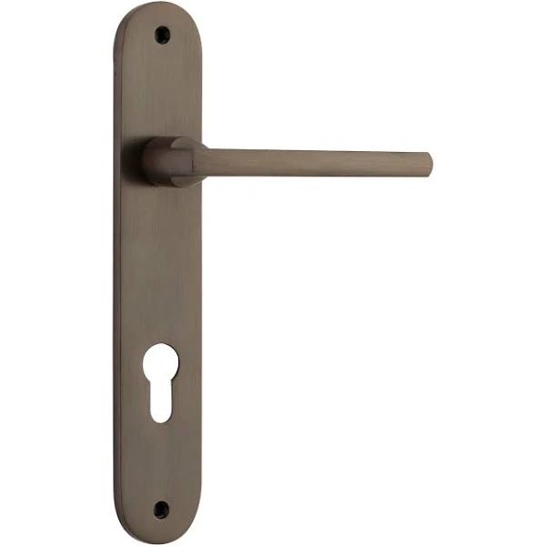 Door Lever Baltimore Oval Euro Signature Brass