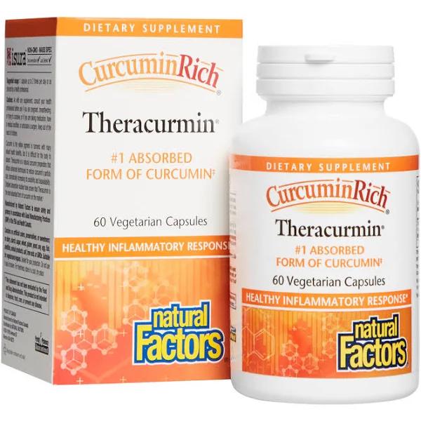 Natural Factors CurcuminRich Theracurmin 60 Vegetarian Capsules