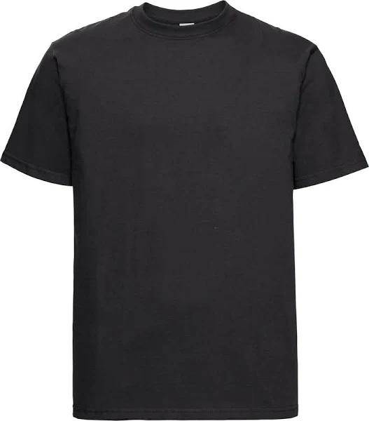 Russell Mens Classic Heavyweight T-Shirt Black XL