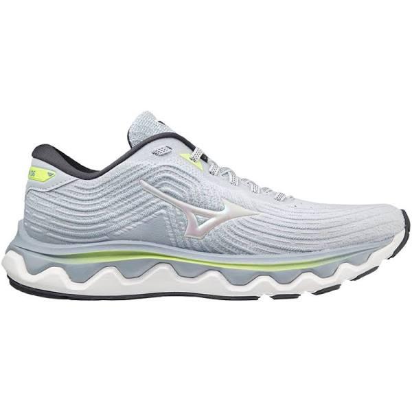 Mizuno | Womens Wave Horizon 6 (Heather White Neo Lime) 6