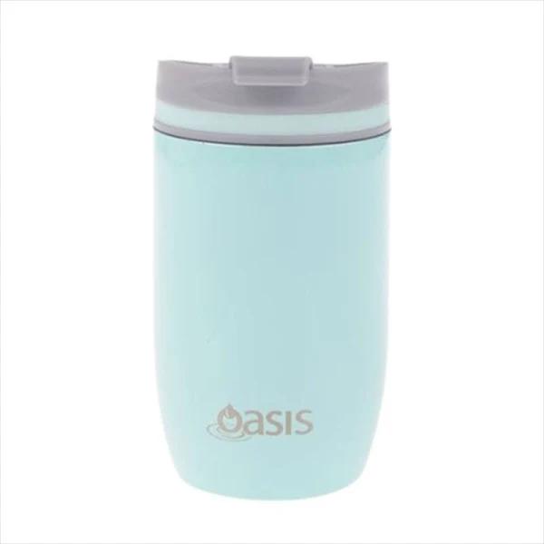 Oasis 300ml Stainless Steel Double Wall Insulated Travel Cup Spearmint