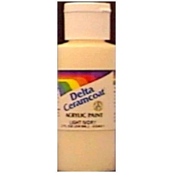 Plaid:Delta CERAMCOAT Acrylic Paint 2oz-Light Chocolate - Opaque