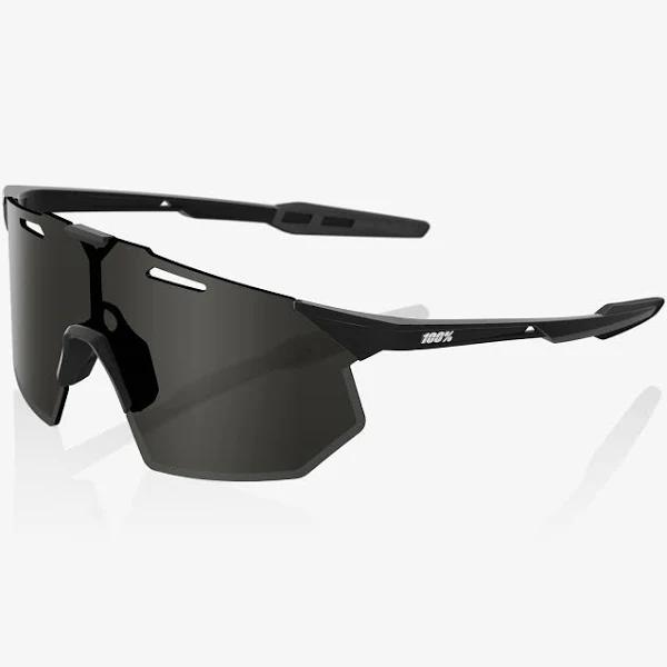 100% Hypercraft SQ Glasses Matte Black with Smoke Lens