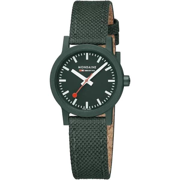 Mondaine Official Swiss Railways Essence Park Green Sustainable Watch 32mm