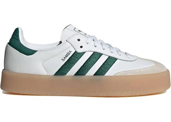 Adidas Sambae White Collegiate Green Gum (Women's)