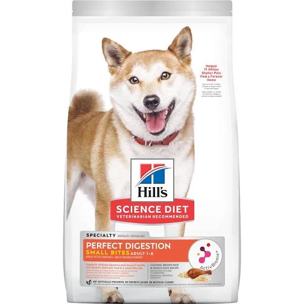 Hill's Science Diet Dry Dog Food Perfect Digestion Adult Small Bites 5.44kg