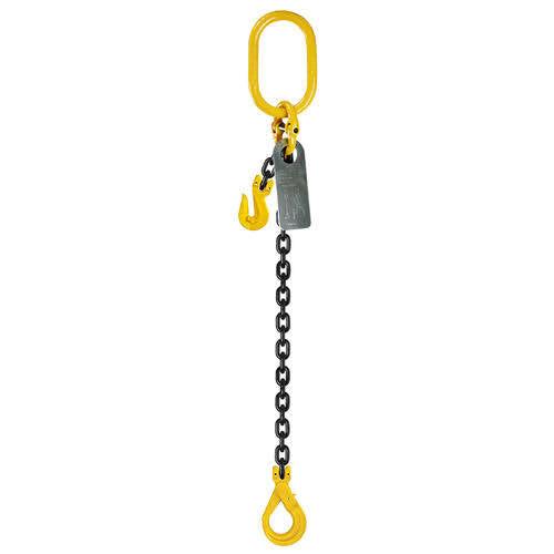 Grade 80 1leg Chain Sling With Shortening Grab Hook & Self Locking Hook 1m / 6mm