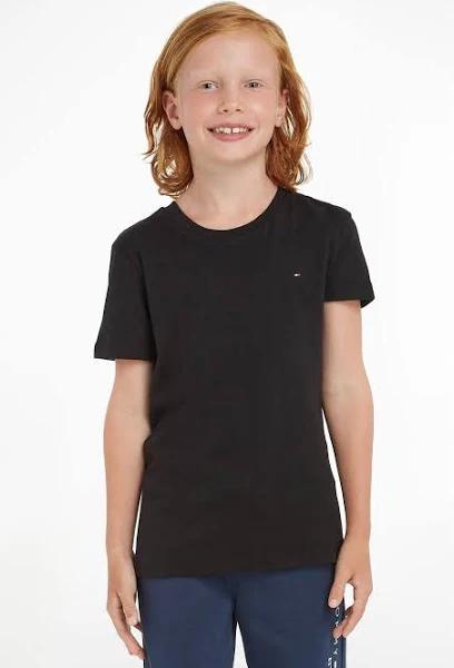 Boys Tommy Hilfiger Black Basic T Shirt