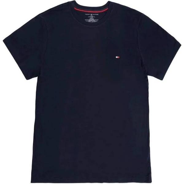 Tommy Hilfiger Men's Core Flag Tee (Dark Navy, Size S)