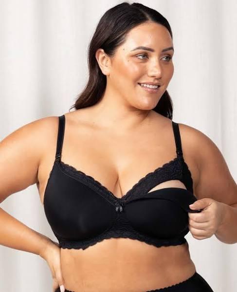 Triumph Gorgeous Mama Lace Maternity Bra (Black) 12B