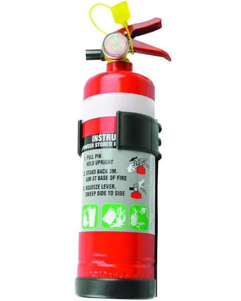 1kg Fire Extinguisher (1A:10B:E Plastic Bracket)