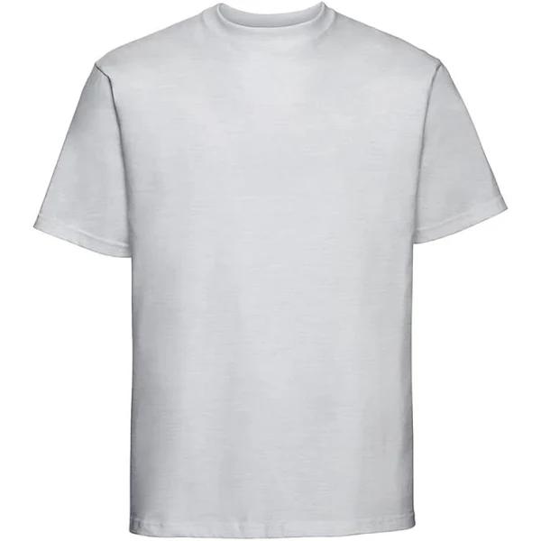 Russell Mens Heavyweight T-Shirt Grey XXL Cotton Mens Tshirt