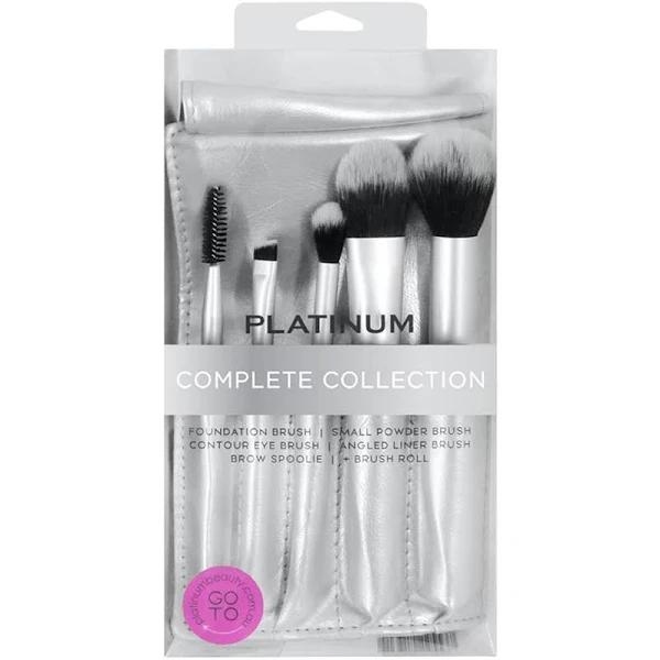 Platinum Complete Collection 5-Piece Makeup Brush & Wrap Set