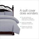 Giselle Bedding Queen Size Classic Quilt Cover Set - Grey