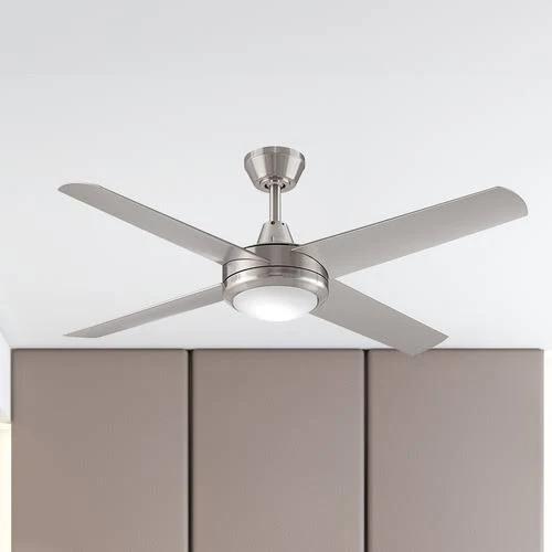 ThreeSixty Aspire Ceiling Fan with LED Light, 132cm/52", Brushed Nickel