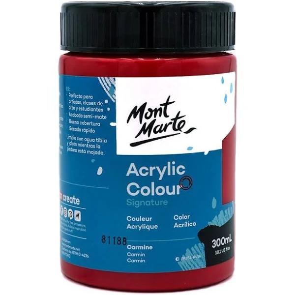 Mont Marte Acrylic Colour Paint 300ml Carmine