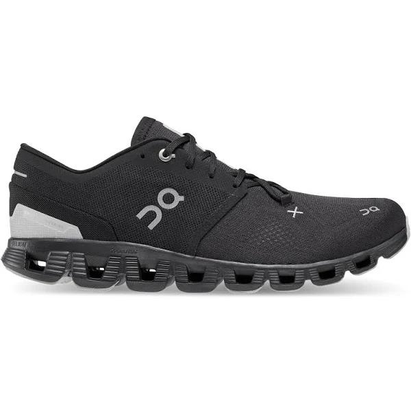 On Cloud x 3 Black Trainers