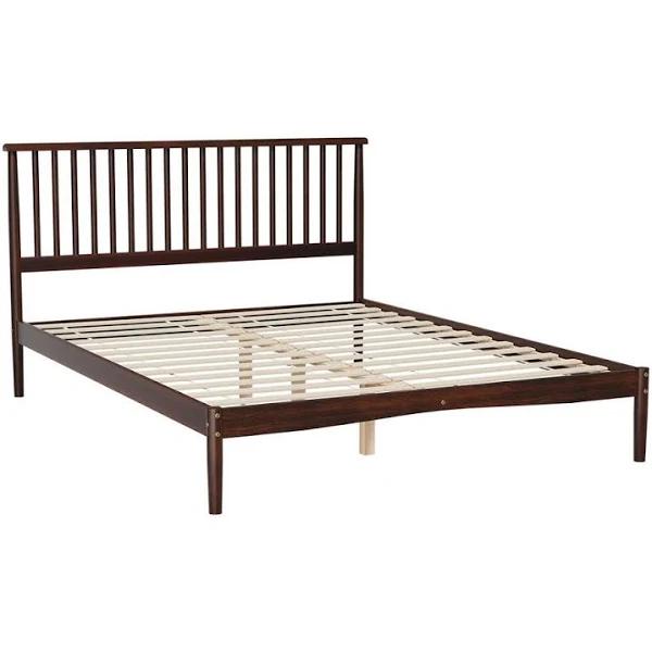 Artiss Bed Frame Queen Size Wooden Base Mattress Platform Timber Walnut Vise