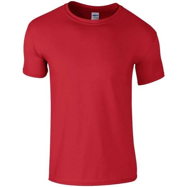 Gildan Mens Short Sleeve Soft-Style T-Shirt Red XXL