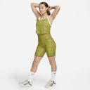 Nike Dri-FIT One Women's Printed Crop Tank Top - 50% Recycled Polyester - Green