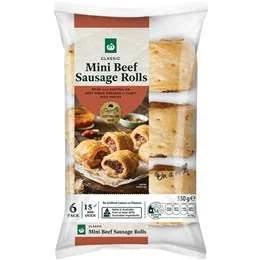 Woolworths Beef Sausage Rolls 6 Pack