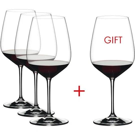 Riedel Extreme Cabernet Wine Glasses Set of 4 Clear