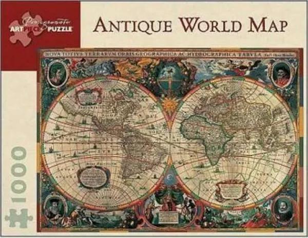 Antique World Map 1000 Piece Jigsaw Puzzle