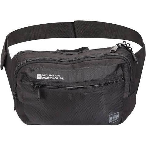 Mountain Warehouse RFID Travel Bum Bag - Black | Size One