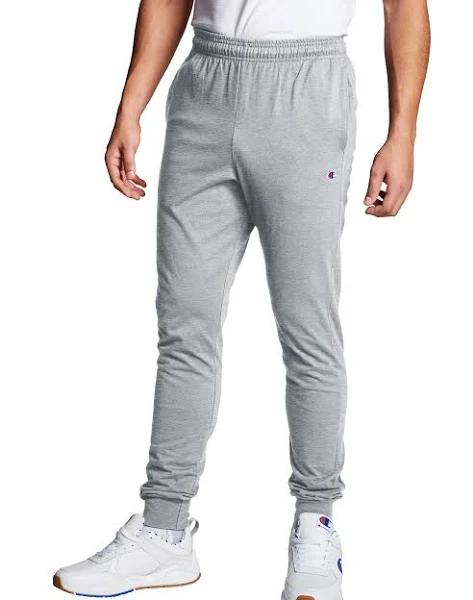 Champion Men's Jersey Jogger, Oxford Gray, M