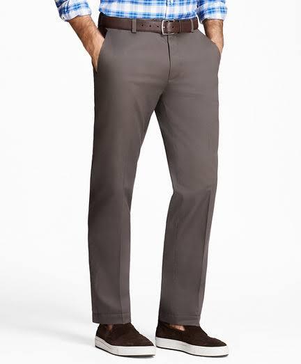 Brooks Brothers Slim Fit Stretch Advantage Chino Pants Grey -3232