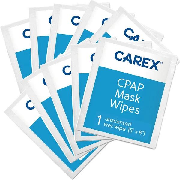 Carex Cpap Mask Wipes For Travel - 10 Pack of Unscented Cpap Wipes For