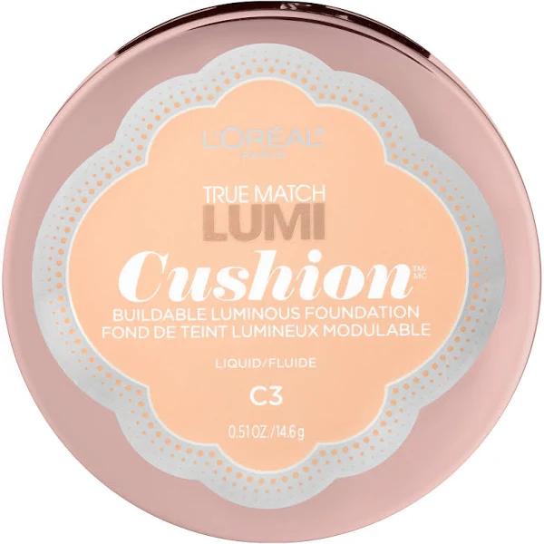 Loreal True Match Liquid Foundation, Lumi Cushion, Creamy Natural C3 - 0.51 oz