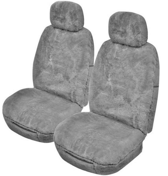 Alpine Sheepskin Seat Covers - Universal Size (25mm) Grey