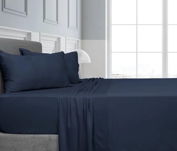 Algodon Bamboo Sheet Set - King (Navy)