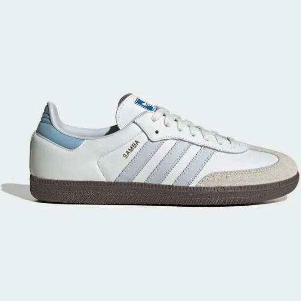 Adidas Samba OG - Core White/Halo Blue/Gum 8