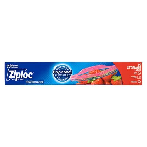 Ziploc Storage Bag Large Pack of 19 x 6