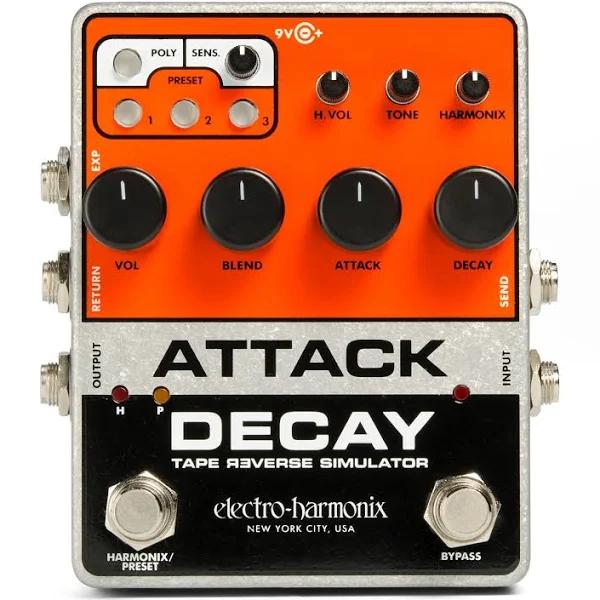 Electro Harmonix Attack Decay Tape Reverse Simulator Pedal