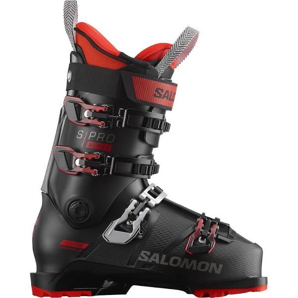 2023 Salomon S/Pro Alpha 100 Ski Boots - Black / Red