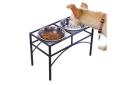 PaWz Dual Elevated Raised Pet Dog Feeder Bowl Stainless Steel Food Water Stand