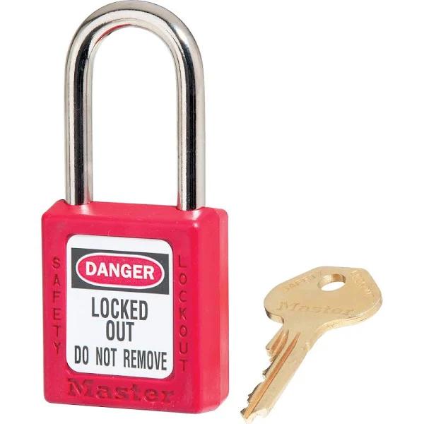 Master Lock Red KD Safety Lockout Padlock