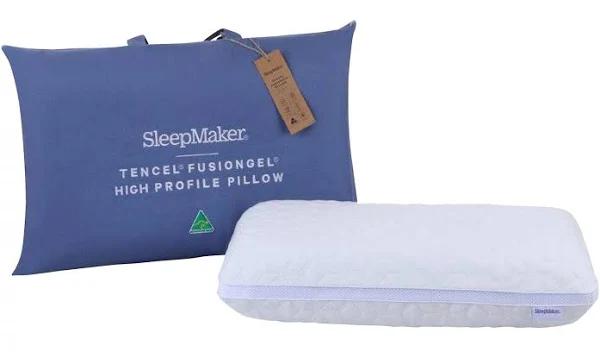 SleepMaker Fusion Gel Memory Foam High Profile Pillow in White