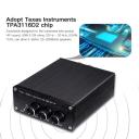 Fosi Audio TB10A 2 Channel Stereo Audio Amplifier Receiver, Mini Hi-Fi Class D Integrated Tpa3116 Amp For Speakers 100W x 2, With Bass and Treble