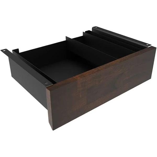 Desky Minimal Under Desk Drawer Black / Dark Walnut Rubberwood