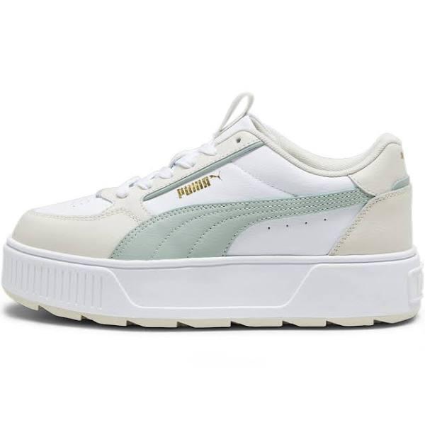 Karmen Rebelle Women's Sneakers in White/Green Fog/Alpine Snow, Size 9.5 by Puma