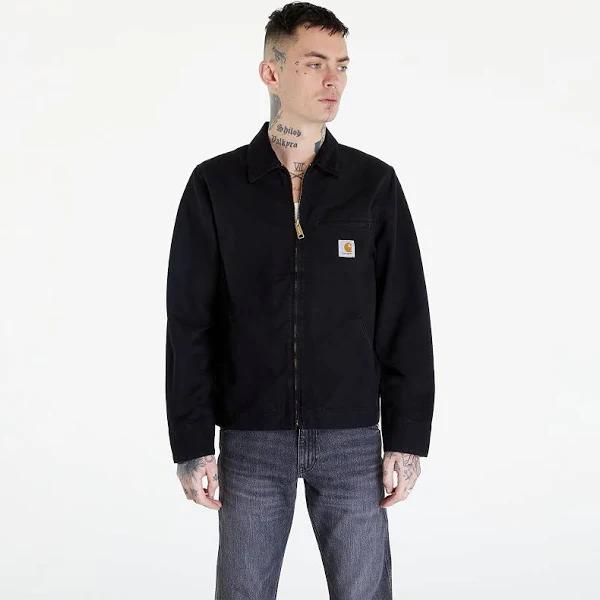 Carhartt WIP Detroit Jacket S / Black / Black Aged Canvas