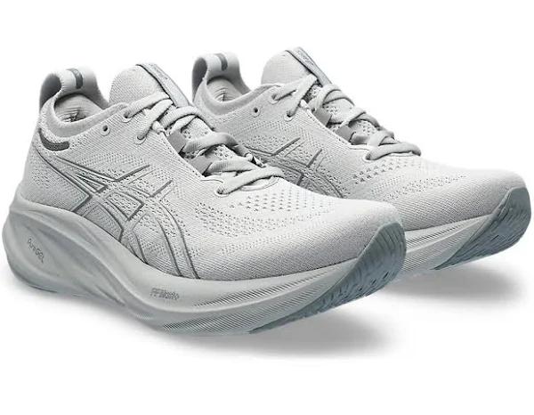 ASICS Women's GEL-Nimbus 26 - Running Shoes - Concrete/Pure Silver 7