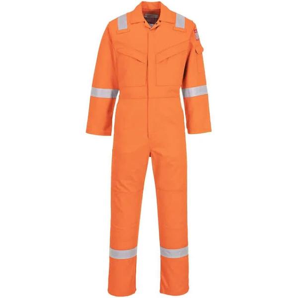 Portwest Unisex Adult Flame Resistant Anti-static Overalls Orange XL T