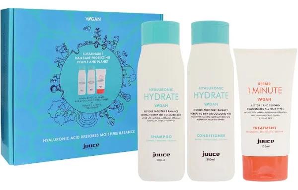 Juuce Hyaluronic Hydrate & 1 Minute Treatment Trio Pack